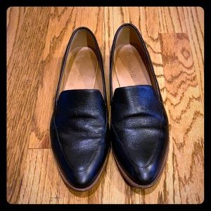 Black loafers